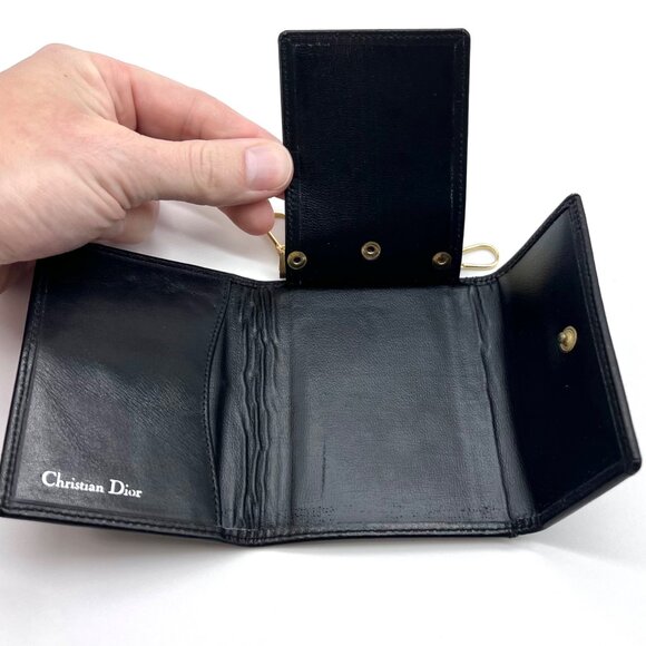 Vintage Christian Dior Calfskin Leather Key Holder Wallet Spain - Picture 8 of 12